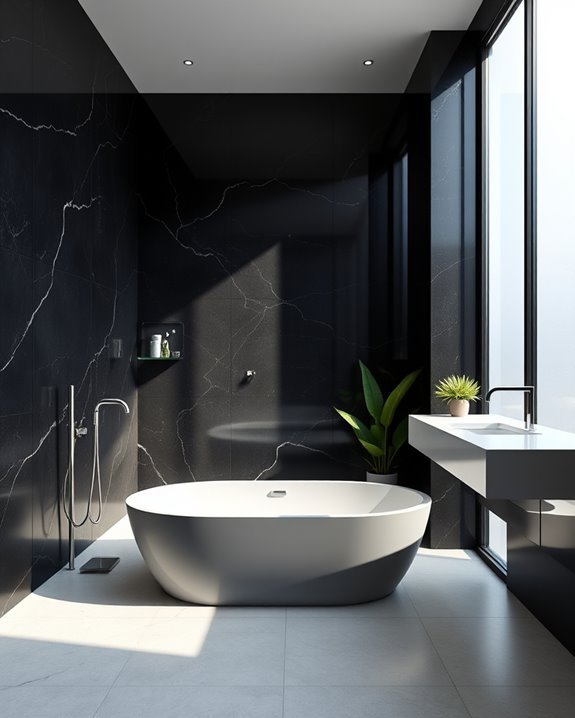 bold black granite elegance