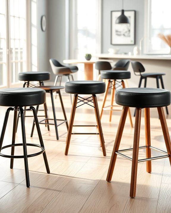 bold black stool designs