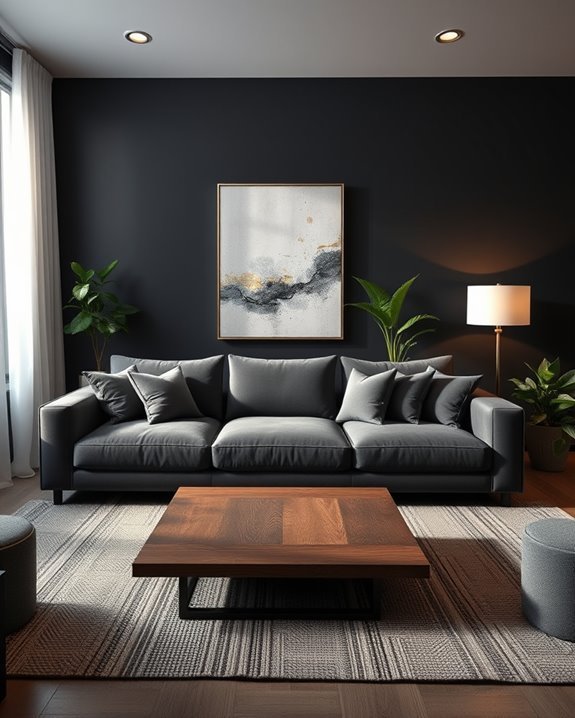 bold black wall decor
