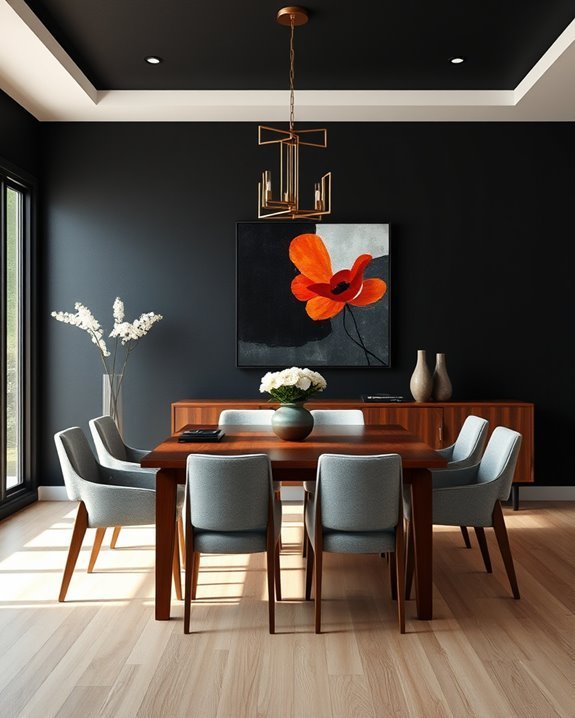 bold black wall decor