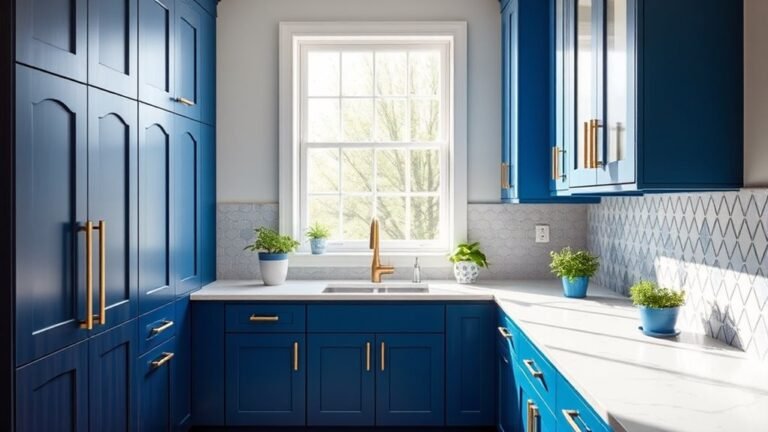 bold blue kitchen designs