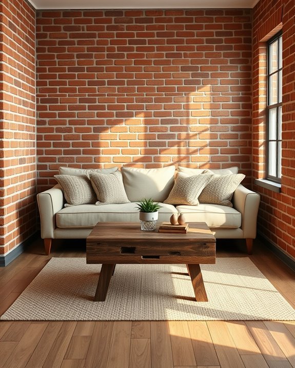 bold brick small interiors