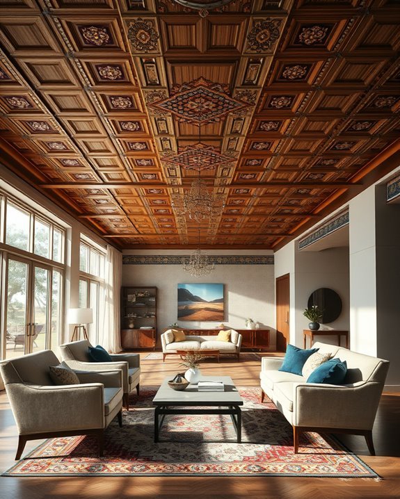 bold ceiling design creativity