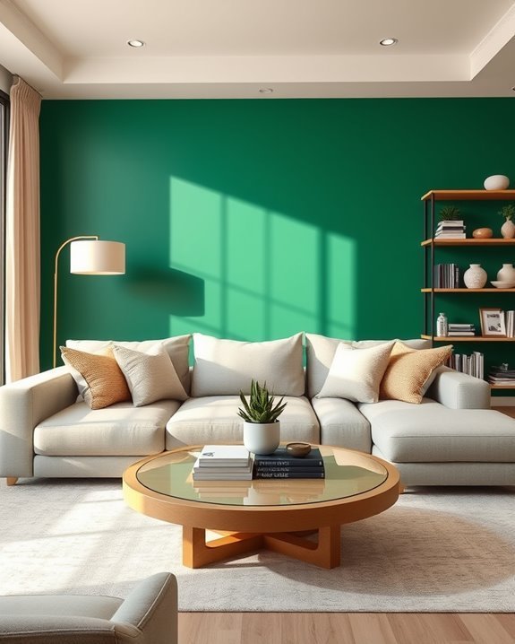 bold color accent walls