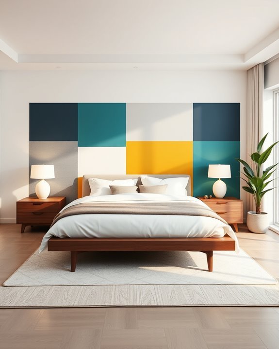 bold color blocking design