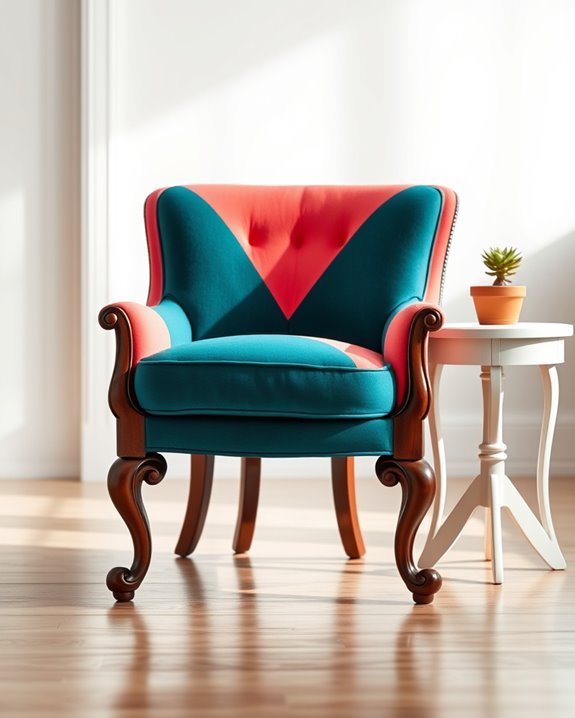bold color combinations transform furniture