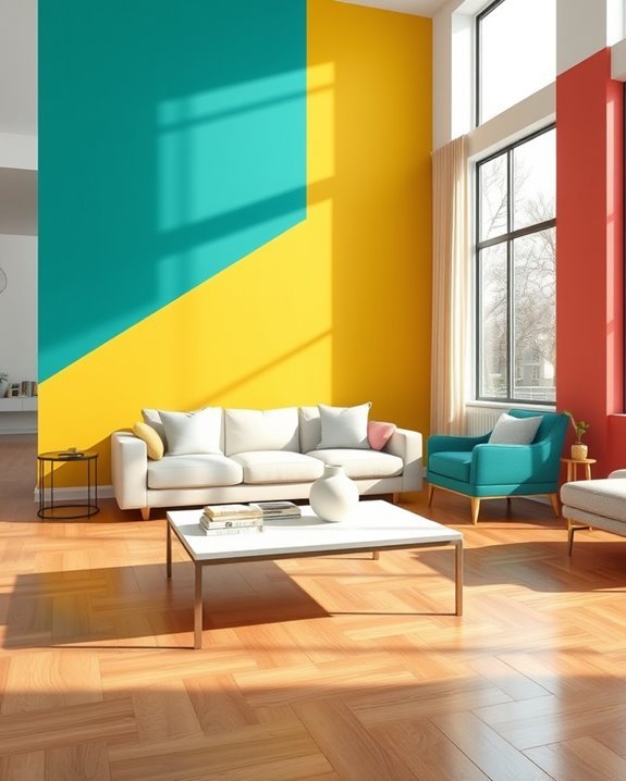 bold color combinations transform walls