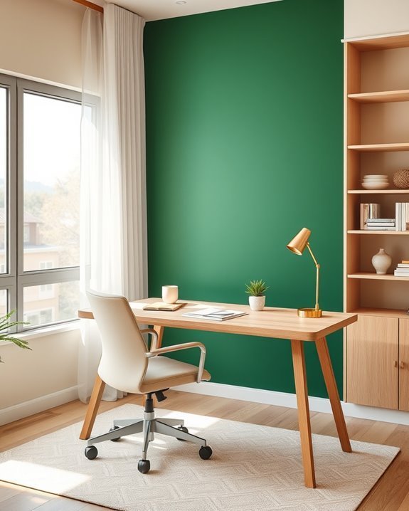 bold colorful accent walls