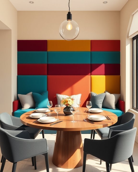 bold colorful dining experience