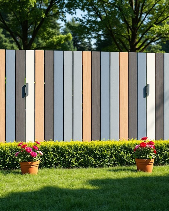 bold colorful outdoor fences