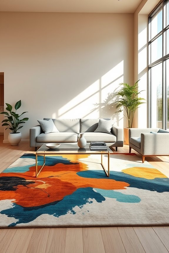 bold colorful statement rugs