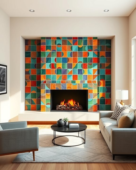 bold colorful tile designs