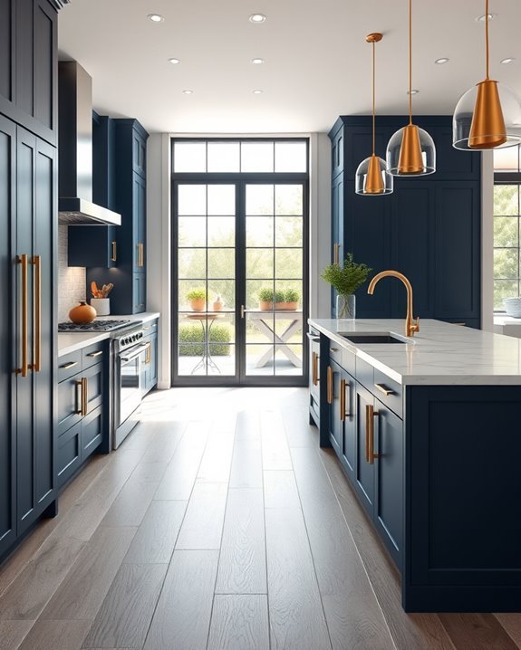 bold colors energize kitchens