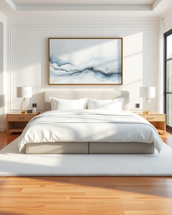 bold contemporary artwork display