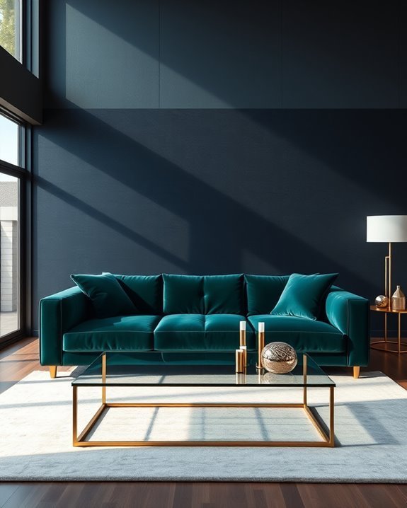 bold dark accent walls