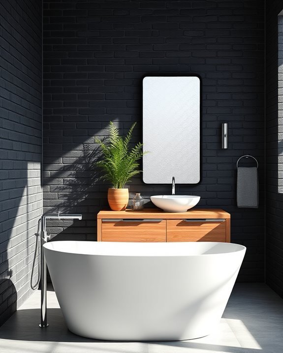 bold dark brick elegance
