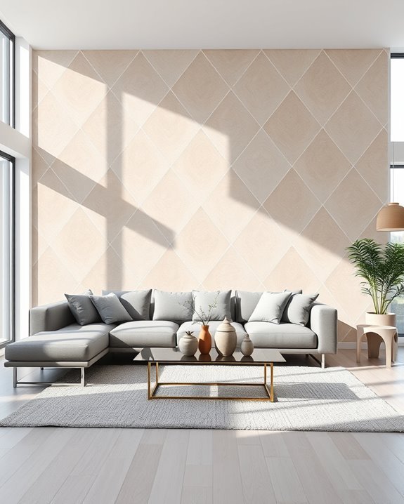 bold diamond wall designs