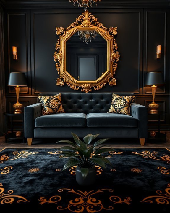 bold elegance with black gold