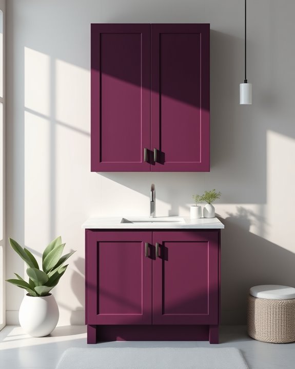 bold elegant deep plum