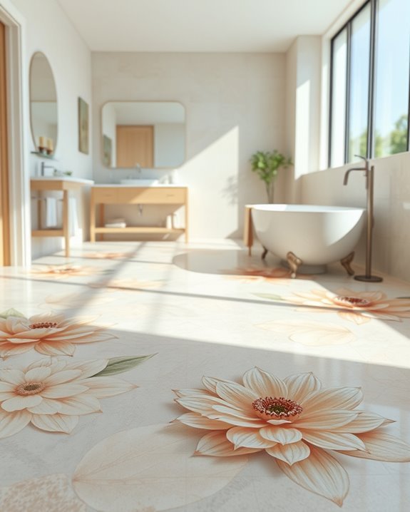 bold floral tile trends