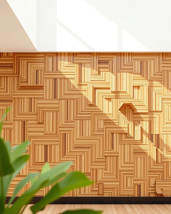 bold geometric bamboo decor