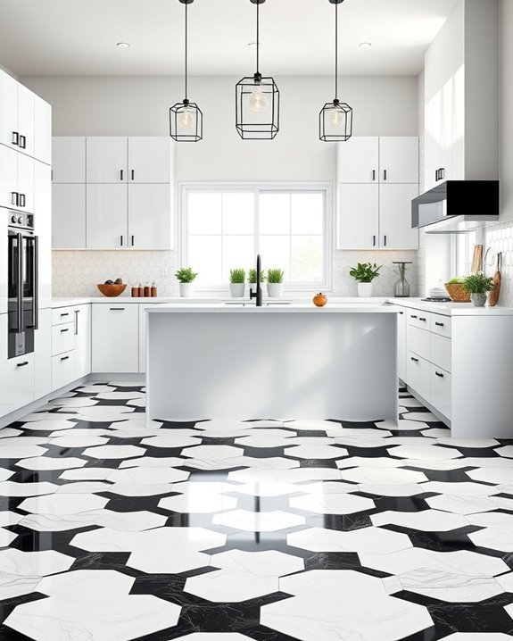 bold geometric kitchen designs