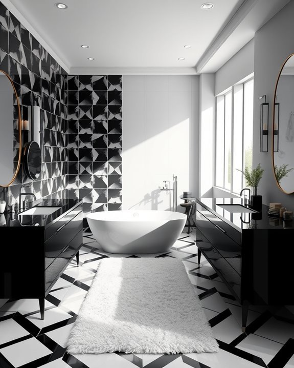 bold geometric pattern accents