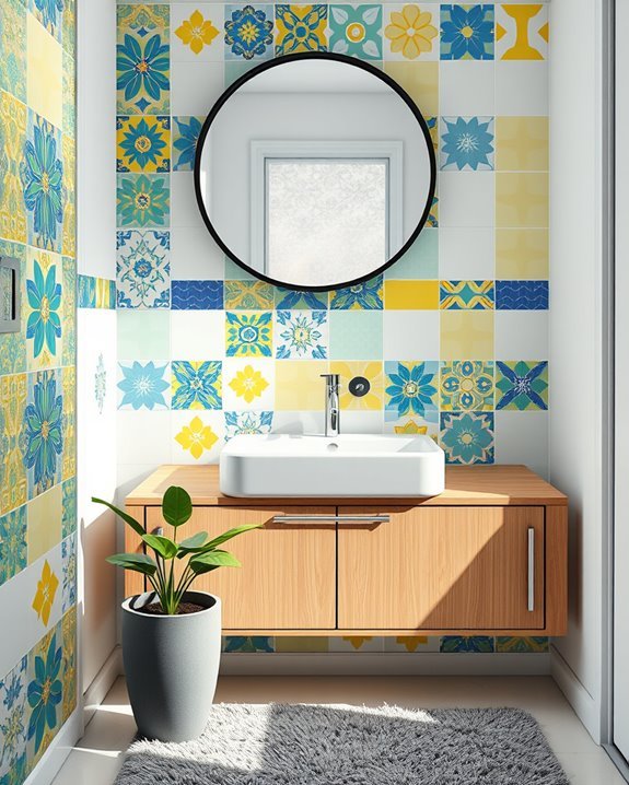 bold geometric tile designs