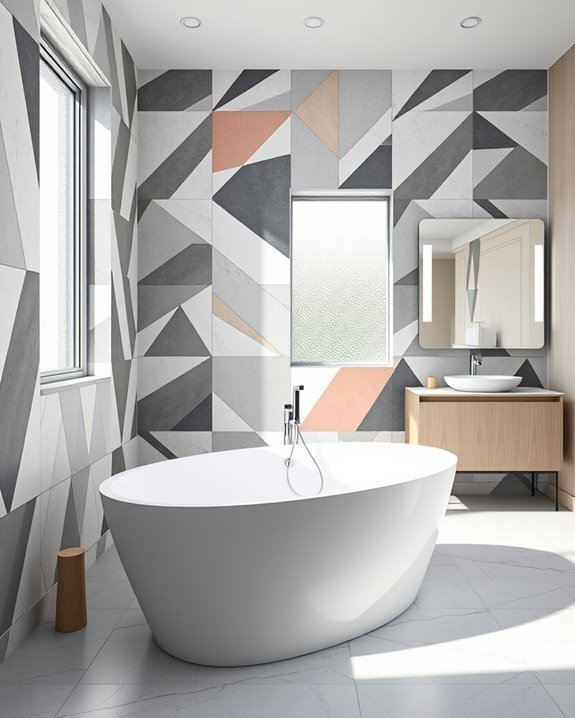 bold geometric wall decals