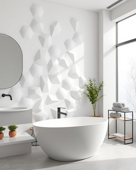 bold geometric wall panels