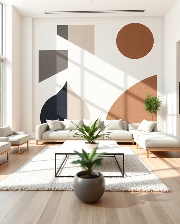 bold geometric wall transformations