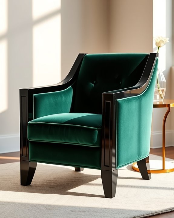 bold glamorous accent chair
