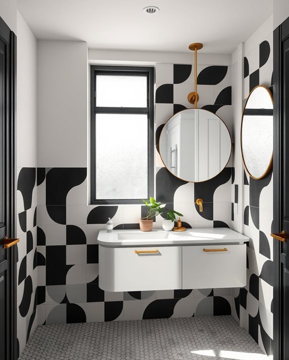 bold graphic tile design