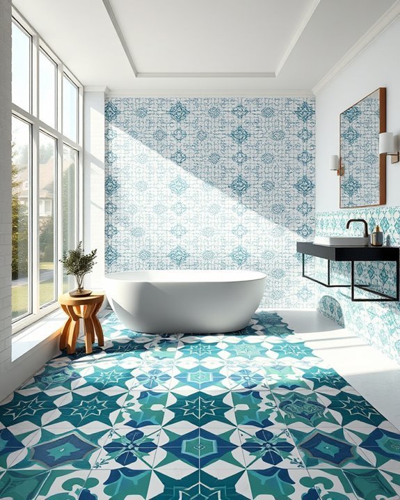 bold graphic tile designs
