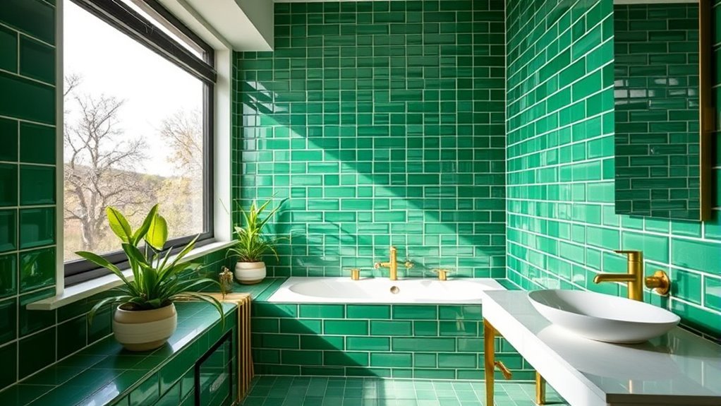 bold green tile inspiration