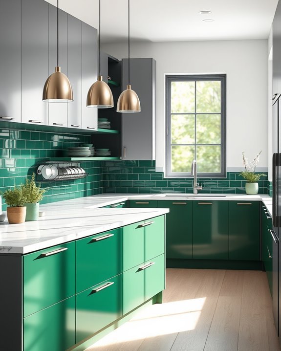 bold grey green harmony