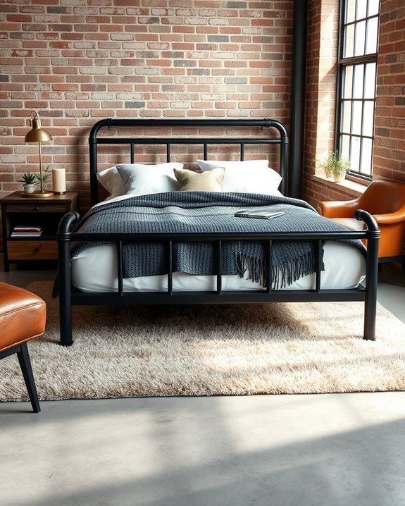 bold industrial metal frames