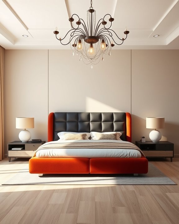 bold lighting enhances atmosphere