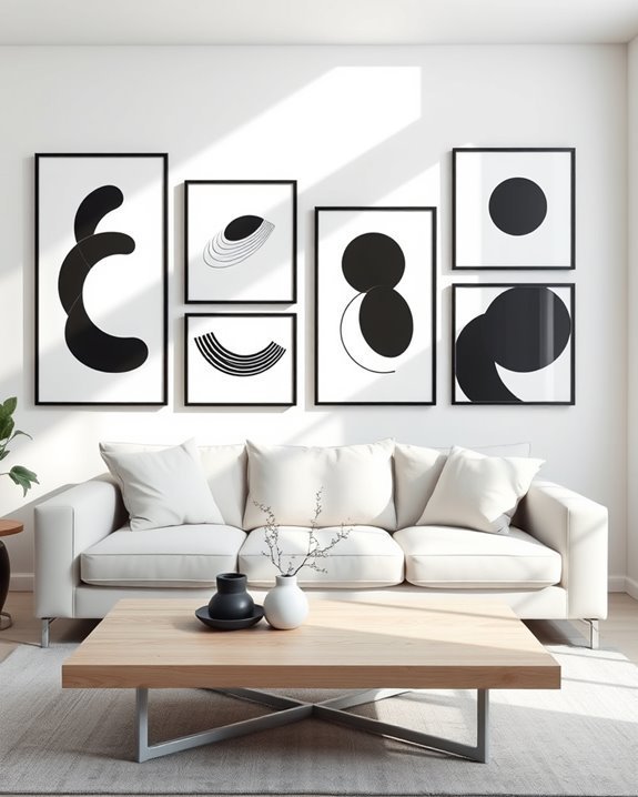 bold minimalist black prints