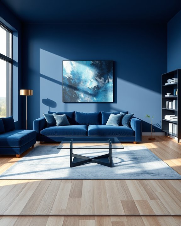bold monochromatic interior design