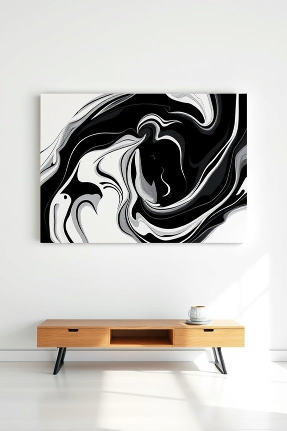 bold monochrome art statements