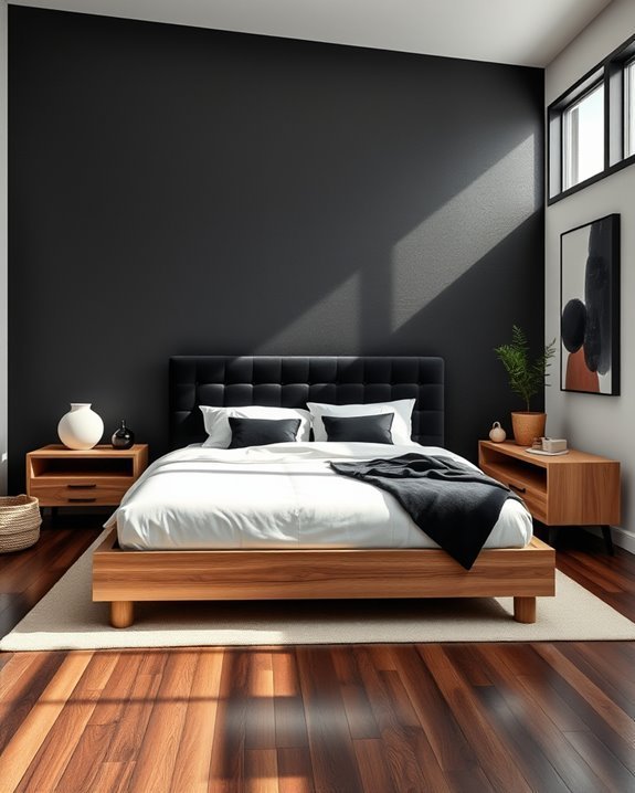bold natural wood contrast