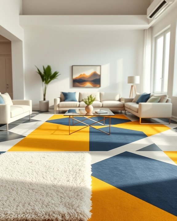 bold patterned flooring statements