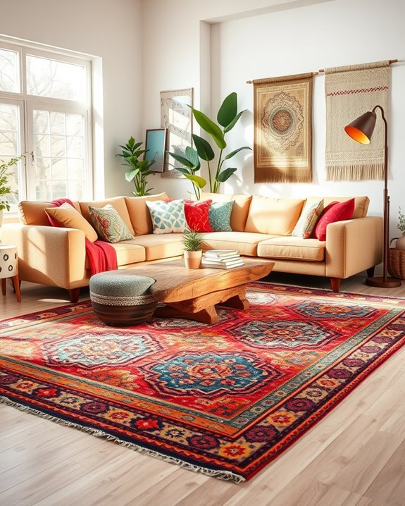 bold patterns enhance decor