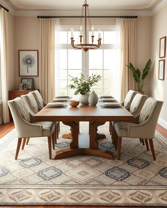 bold patterns enhance dining