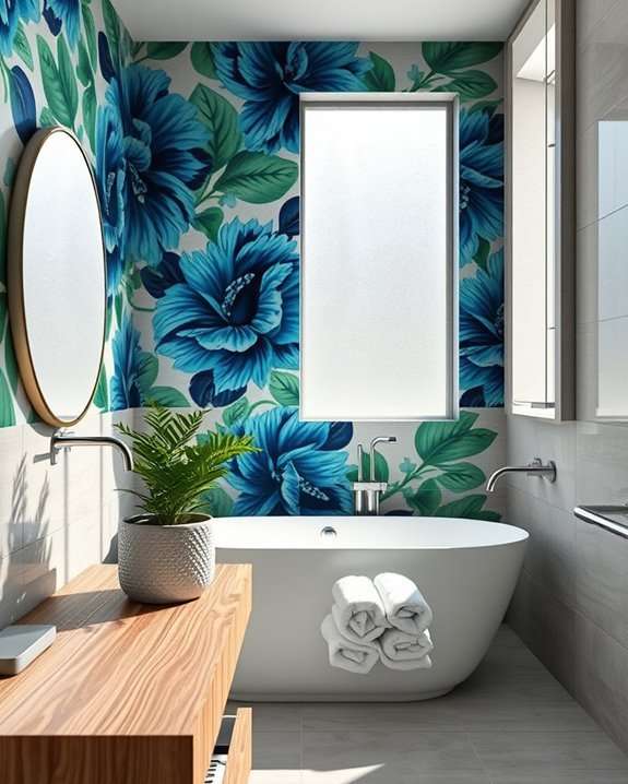 bold patterns transform bathrooms