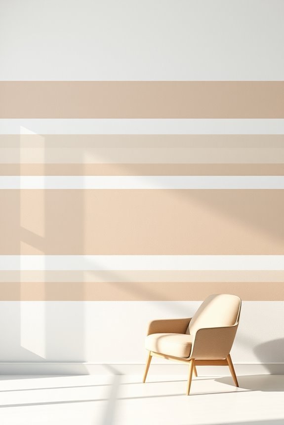bold striped accent walls