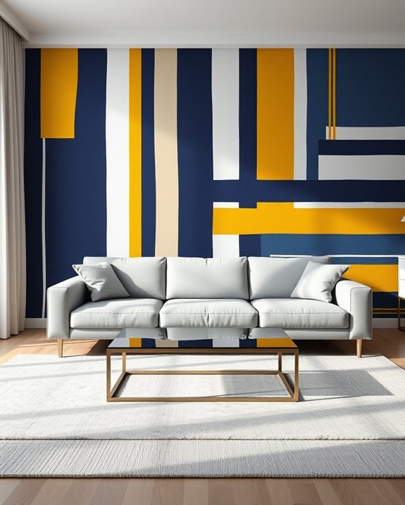 bold striped wall designs