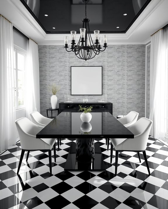 bold timeless checkerboard elegance