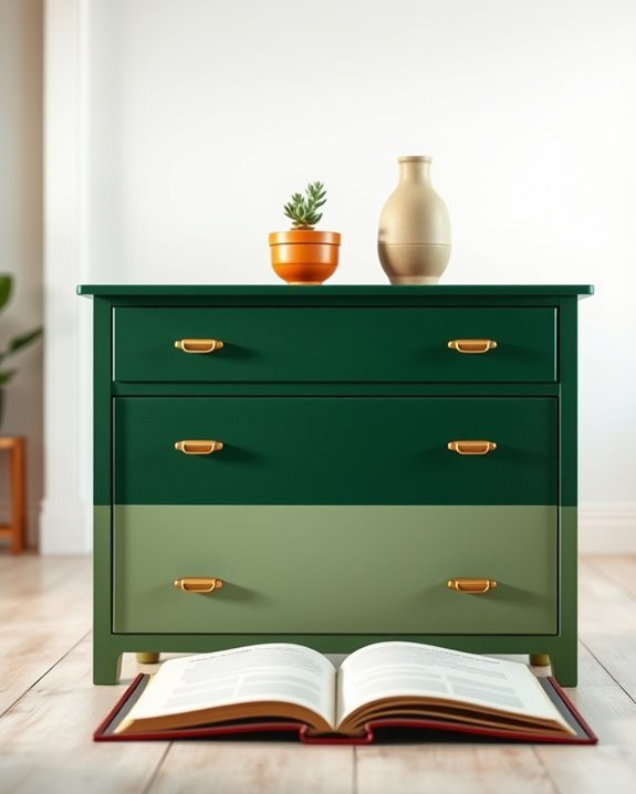 bold two tone dresser design